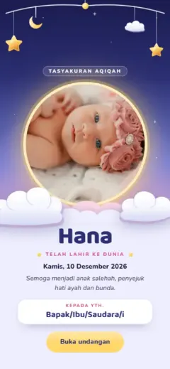 Template Awan & Bintang