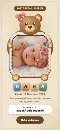 Template Boneka Beruang