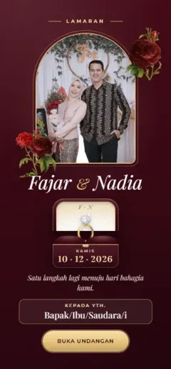 Template Cincin & Mawar