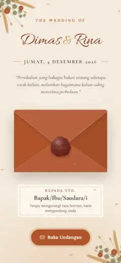 Template Amplop Terakota