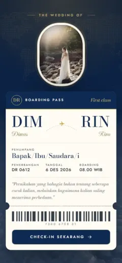 Template Boarding Pass
