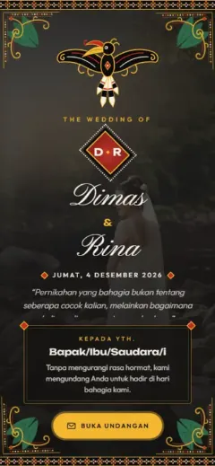 Template Dayak Borneo