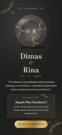 Template Kintsugi Emas