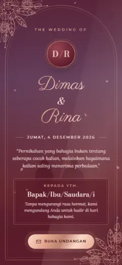 Template Maroon Glam