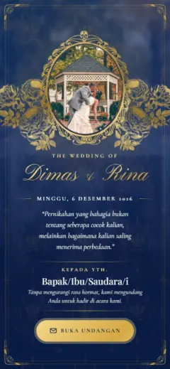 Template Navy Gold