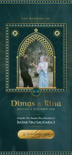 Template Signature Mihrab Nur