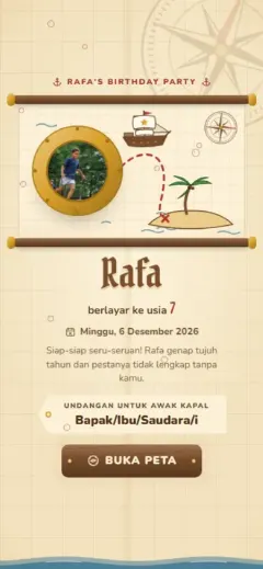 Template Bajak Laut Cilik