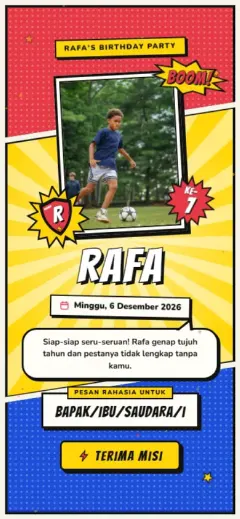 Template Superhero Komik
